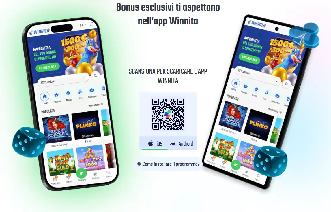 Accesso a Winnita su iPhone e iPad tramite progressive web app Safari, aggiunta alla schermata home e funzionalità nativa senza App Store