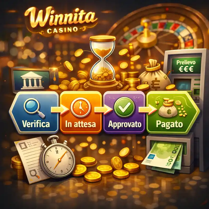 Tempistiche e fasi di elaborazione dei prelievi sulla piattaforma Winita con verifica KYC, revisione interna, approvazione e liquidazione finale